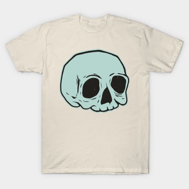 Classic Skull (BLUE) T-Shirt by cecececececelia